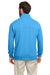 Nautica N17176 Mens Anchor 1/4 Zip Sweatshirt w/ Pockets Azure Blue Model Back