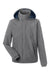 Nautica N17182 Mens Voyage Water Resistant Full Zip Hooded Jacket Graphite Grey Flat Front