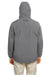 Nautica N17182 Mens Voyage Water Resistant Full Zip Hooded Jacket Graphite Grey Model Back