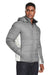 Nautica N17186 Mens Nautical Mile Wind Resistant Packable Full Zip Hooded Puffer Jacket Graphite Grey/Antique White Model 3q