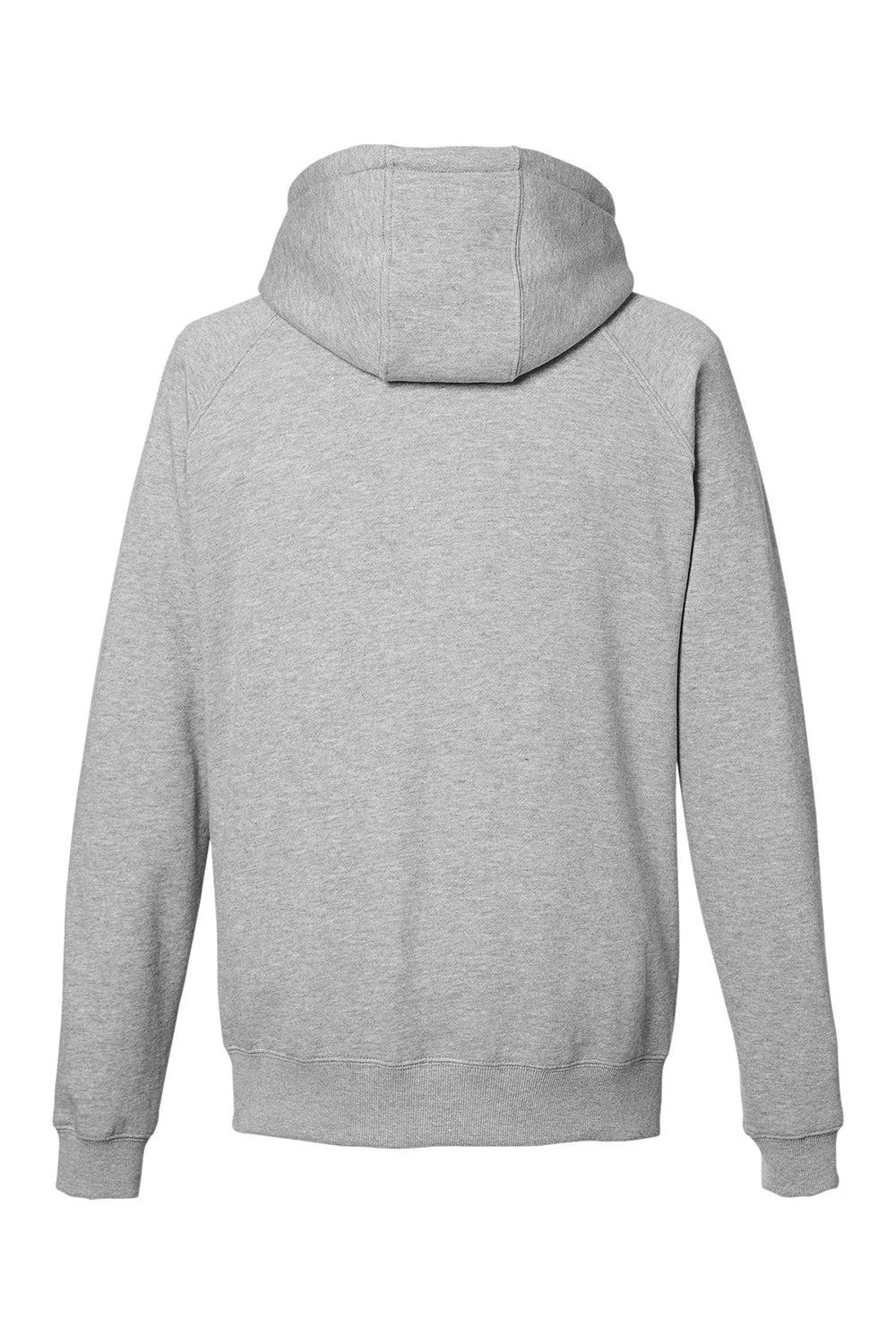 Nautica N17199 Mens Anchor Fleece Hooded Sweatshirt Hoodie w/ Pouch Pocket Heather Oxford Grey Flat Back