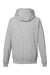Nautica N17199 Mens Anchor Fleece Hooded Sweatshirt Hoodie w/ Pouch Pocket Heather Oxford Grey Flat Back