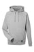 Nautica N17199 Mens Anchor Fleece Hooded Sweatshirt Hoodie w/ Pouch Pocket Heather Oxford Grey Flat Front