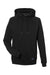 Nautica N17199 Mens Anchor Fleece Hooded Sweatshirt Hoodie w/ Pouch Pocket Black Flat Front