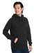 Nautica N17199 Mens Anchor Fleece Hooded Sweatshirt Hoodie w/ Pouch Pocket Black Model 3q