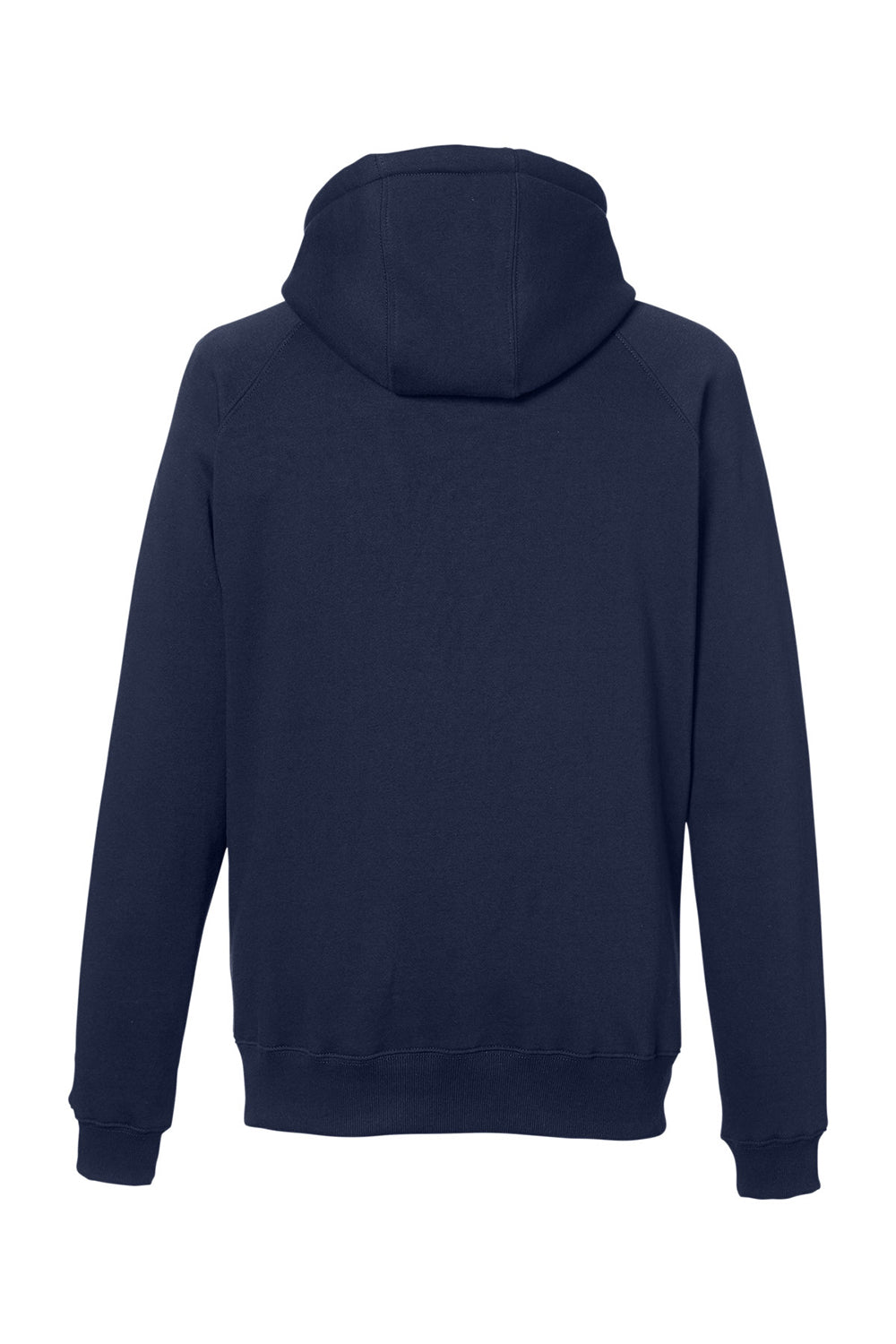 Nautica N17199 Mens Anchor Fleece Hooded Sweatshirt Hoodie w/ Pouch Pocket Navy Blue Flat Back