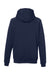 Nautica N17199 Mens Anchor Fleece Hooded Sweatshirt Hoodie w/ Pouch Pocket Navy Blue Flat Back