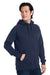 Nautica N17199 Mens Anchor Fleece Hooded Sweatshirt Hoodie w/ Pouch Pocket Navy Blue Model 3q