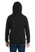 Nautica N17199 Mens Anchor Fleece Hooded Sweatshirt Hoodie w/ Pouch Pocket Black Model Back