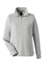 Nautica N17397 Womens Anchor Fleece 1/4 Zip Sweatshirt Heather Oxford Grey Flat Front