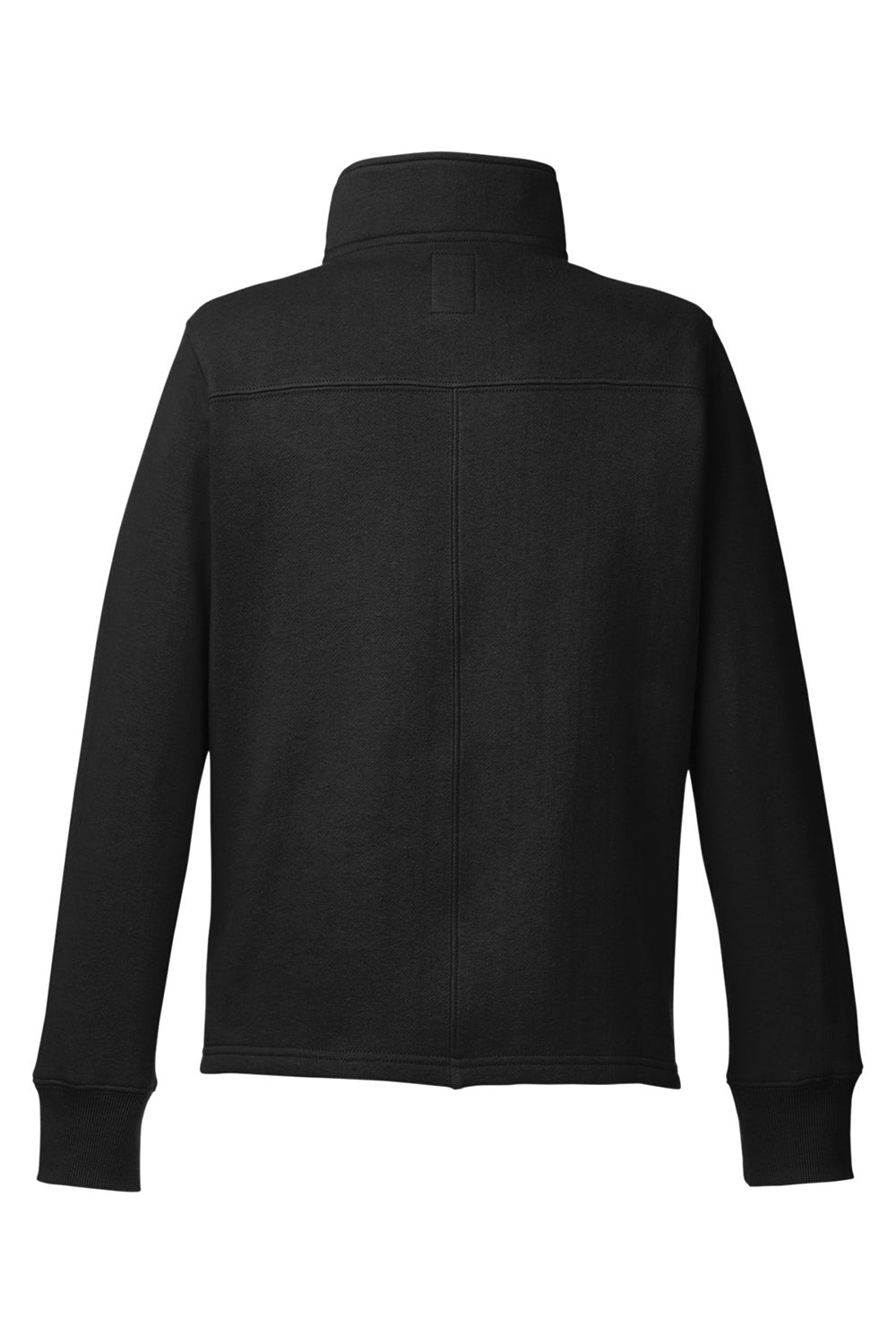 Nautica N17397 Womens Anchor Fleece 1/4 Zip Sweatshirt Black Flat Back