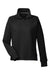 Nautica N17397 Womens Anchor Fleece 1/4 Zip Sweatshirt Black Flat Front
