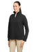 Nautica N17397 Womens Anchor Fleece 1/4 Zip Sweatshirt Black Model 3q
