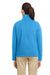 Nautica N17397 Womens Anchor Fleece 1/4 Zip Sweatshirt Azure Blue Model Back