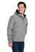Nautica N17789 Mens Wavestorm Wind & Water Resistant Full Zip Hooded Jacket Graphite Grey Model 3q