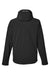 Nautica N17789 Mens Wavestorm Wind & Water Resistant Full Zip Hooded Jacket Black Flat Back