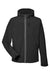 Nautica N17789 Mens Wavestorm Wind & Water Resistant Full Zip Hooded Jacket Black Flat Front