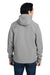 Nautica N17789 Mens Wavestorm Wind & Water Resistant Full Zip Hooded Jacket Graphite Grey Model Back