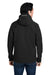 Nautica N17789 Mens Wavestorm Wind & Water Resistant Full Zip Hooded Jacket Black Model Back