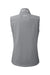 Nautica N17908 Womens Wavestorm Wind & Water Resistant Full Zip Vest Graphite Grey Flat Back