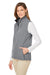 Nautica N17908 Womens Wavestorm Wind & Water Resistant Full Zip Vest Graphite Grey Model 3q