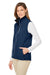 Nautica N17908 Womens Wavestorm Wind & Water Resistant Full Zip Vest Navy Blue Model 3q