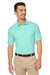 Nautica N17922 Mens Saltwater UPF 40+ Short Sleeve Polo Shirt Cool Mint Green Model Front