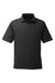 Nautica N17922 Mens Saltwater UPF 40+ Short Sleeve Polo Shirt Onyx Black Flat Front