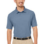 Nautica Mens Saltwater UPF 40+ Short Sleeve Polo Shirt - Faded Navy Blue