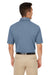 Nautica N17922 Mens Saltwater UPF 40+ Short Sleeve Polo Shirt Faded Navy Blue Model Back