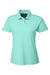 Nautica N17923 Womens Saltwater UPF 40+ Short Sleeve Polo Shirt Cool Mint Green Flat Front
