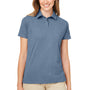 Nautica Womens Saltwater UPF 40+ Short Sleeve Polo Shirt - Faded Navy Blue