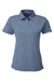 Nautica N17923 Womens Saltwater UPF 40+ Short Sleeve Polo Shirt Faded Navy Blue Flat Front