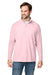 Nautica N17924 Mens Saltwater UPF 40+ 1/4 Zip Sweatshirt Sunset Pink Model Front