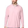 Nautica Mens Saltwater UPF 40+ 1/4 Zip Sweatshirt - Sunset Pink