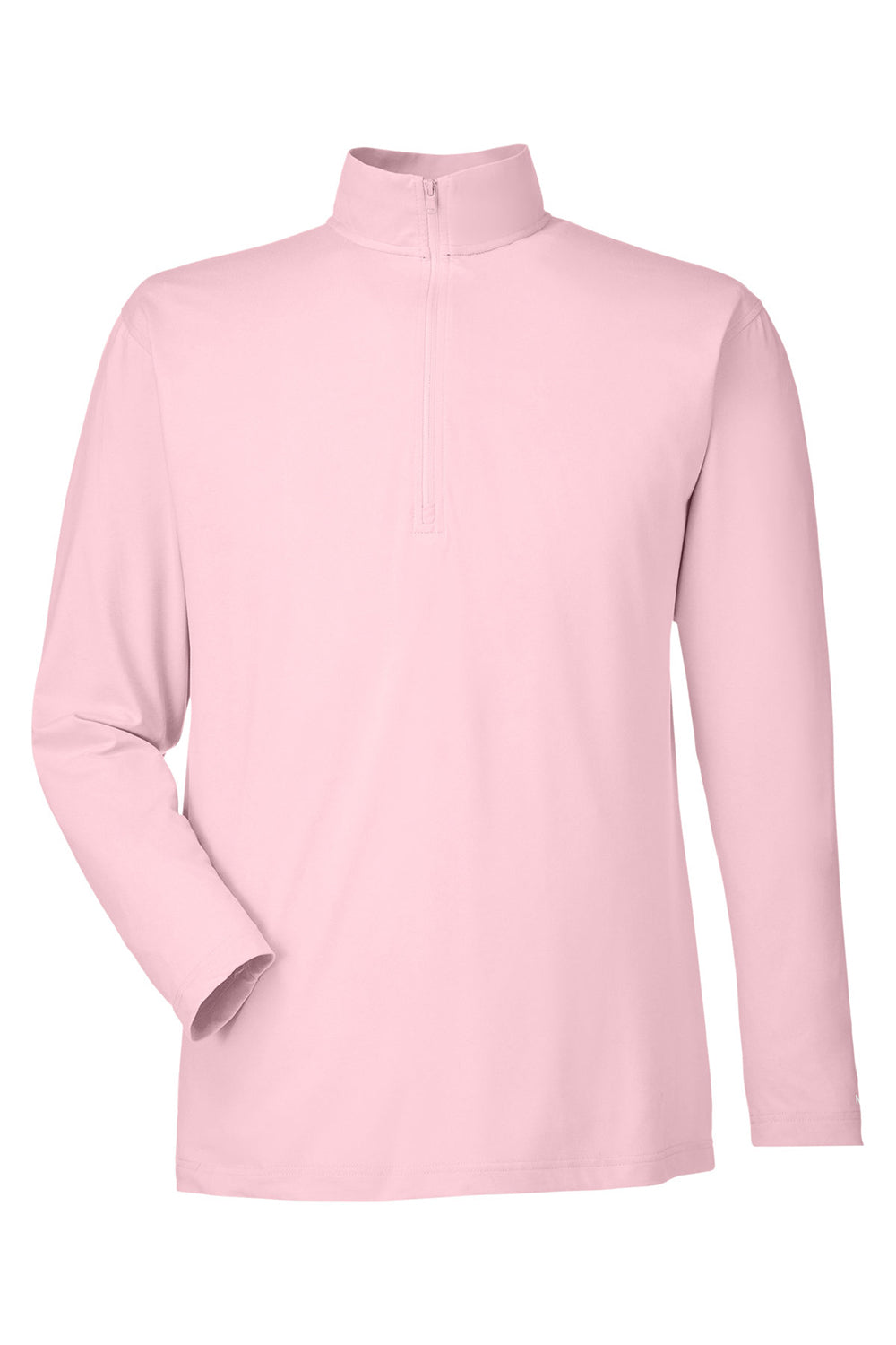 Nautica N17924 Mens Saltwater UPF 40+ 1/4 Zip Sweatshirt Sunset Pink Flat Front