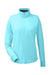 Nautica N17925 Womens Saltwater UPF 40+ 1/4 Zip Sweatshirt Sea Mist Blue Flat Front