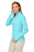 Nautica N17925 Womens Saltwater UPF 40+ 1/4 Zip Sweatshirt Sea Mist Blue Model 3q