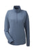 Nautica N17925 Womens Saltwater UPF 40+ 1/4 Zip Sweatshirt Faded Navy Blue Flat Front
