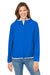 Nautica N17927 Womens Stillwater Water Resistant Full Zip Hooded Windbreaker Jacket Royal Blue Model Front