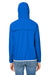 Nautica N17927 Womens Stillwater Water Resistant Full Zip Hooded Windbreaker Jacket Royal Blue Model Back