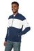 Nautica N17928 Mens Anchor Bomber Full Zip Fleece Jacket Navy Blue/White Model 3q