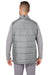Nautica N17946 Mens Harbor Water Resistant Full Zip Puffer Vest Graphite Grey/Heather Graphite Grey Model Back