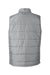 Nautica N17946 Mens Harbor Water Resistant Full Zip Puffer Vest Graphite Grey/Heather Graphite Grey Flat Back
