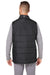 Nautica N17946 Mens Harbor Water Resistant Full Zip Puffer Vest Black/Heather Black Model Back