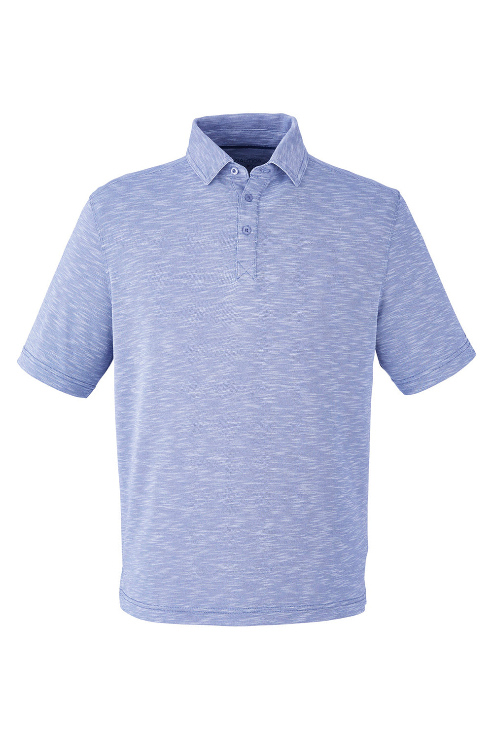 Nautica N17973 Mens Sun Surfer Short Sleeve Polo Shirt Vintage Mavi Blue Flat Front
