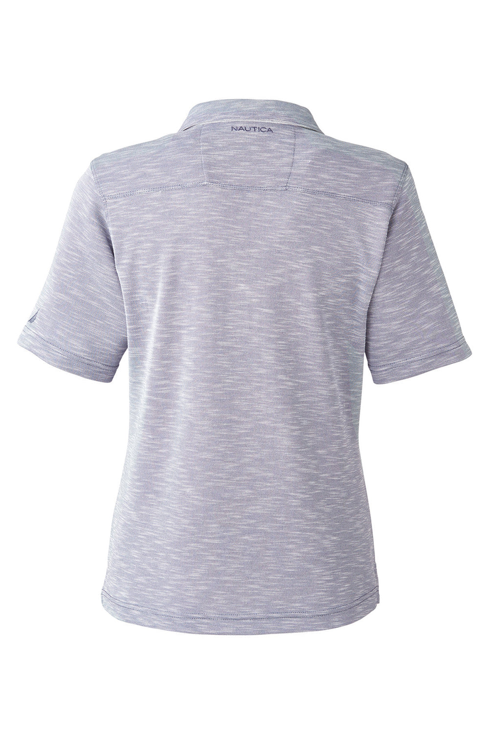 Nautica N17974 Womens Sun Surfer Short Sleeve Polo Shirt Vintage Pebble Grey Flat Back