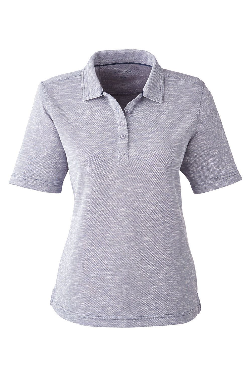 Nautica N17974 Womens Sun Surfer Short Sleeve Polo Shirt Vintage Pebble Grey Flat Front