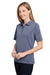 Nautica N17974 Womens Sun Surfer Short Sleeve Polo Shirt Vintage Navy Blue Model 3q