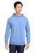 Nautica N17990 Mens Sun Surfer Supreme Hooded Sweatshirt Hoodie w/ Pockets Vintage Mavi Blue Model Front